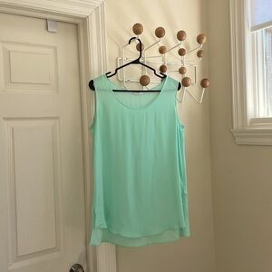 Riani - Silk Blend Flowy Top - Blue/Teal - XL